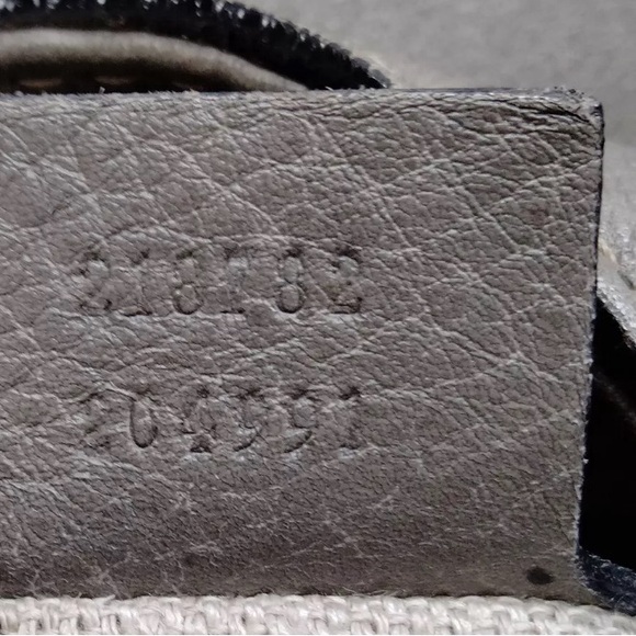 Auth Gucci Gray Leather Large Charlotte Hobo Bag Preloved Purse Handbag Tote - Picture 9 of 9